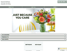 Tablet Screenshot of evansvilleblooms.net